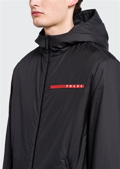 mens prada raincoat|prada men's jacket.